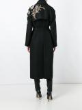 embellished belted coat