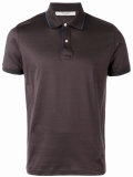 contrasting collar polo shirt