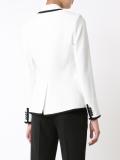 double-breasted contrast blazer