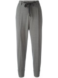 drop-crotch cropped trousers