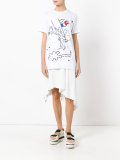 flag print T-shirt