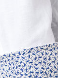 monkey print cuff shirt