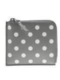 polka dot zip wallet