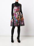 floral print flared dress