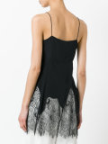 lace hem slip top