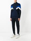 geometric intarsia knit jumper