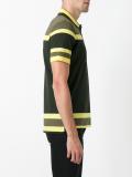 Cuban-fit paneled polo shirt