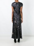 splatter print dress