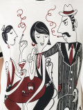 jazz club print T-shirt