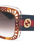 embellished frame sunglasses