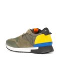 paneled lace-up sneakers