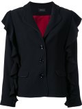 ruffle detail blazer