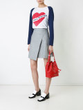 embossed logo shoulder bag 