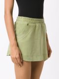 leather skort