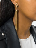 asymmetric tassel earrings