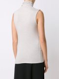 sleeveless rollneck top