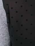 波点拼接毛衣