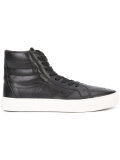 contrast lace up trainers 