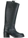 chunky heel knee high boots