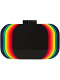 rainbow layered clutch bag