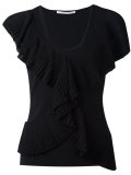 asymmetric sleeve top
