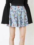 bird print skirt