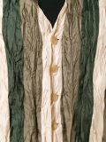 striped crinkle-effect waistcoat