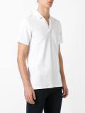 open collar polo shirt