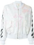 sequins spray bomber 