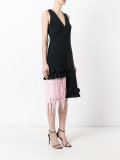 fringed detail dress