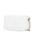 diamond panel shoulder bag
