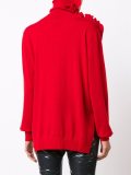 'Ruffle Polo Neck' sweater