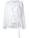 front-tie detail sweater