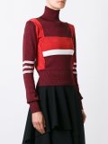 high neck cropped pullover
