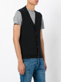 sleeveless v-neck cardigan