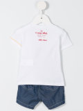 whale print short set 
