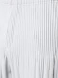 pleated cropped trousers