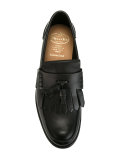 fringed trim loafers 
