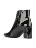 patent ankle boots