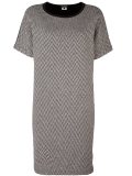 contrast back T-shirt dress