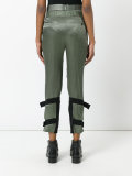 high-rise cropped trousers