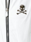 skull embellished bomber jacket