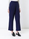 cropped knitted trousers 