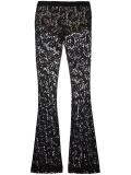 lace flared trousers