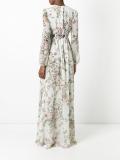 floral print flared dress