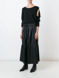 long ruffled skirt