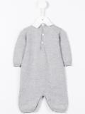 check pocket knitted romper
