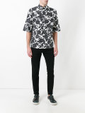 roses print shortsleeved shirt
