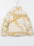 Greca print padded jacket