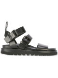 buckled flat sandals